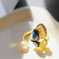 Abalone Shell or Baroque Pearl Ring: A Touch of Oceanic Elegance