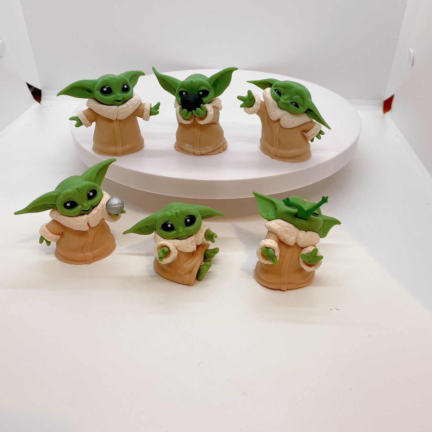 6PCS Star war baby Yoda figurines home decoration fairy garden figurines