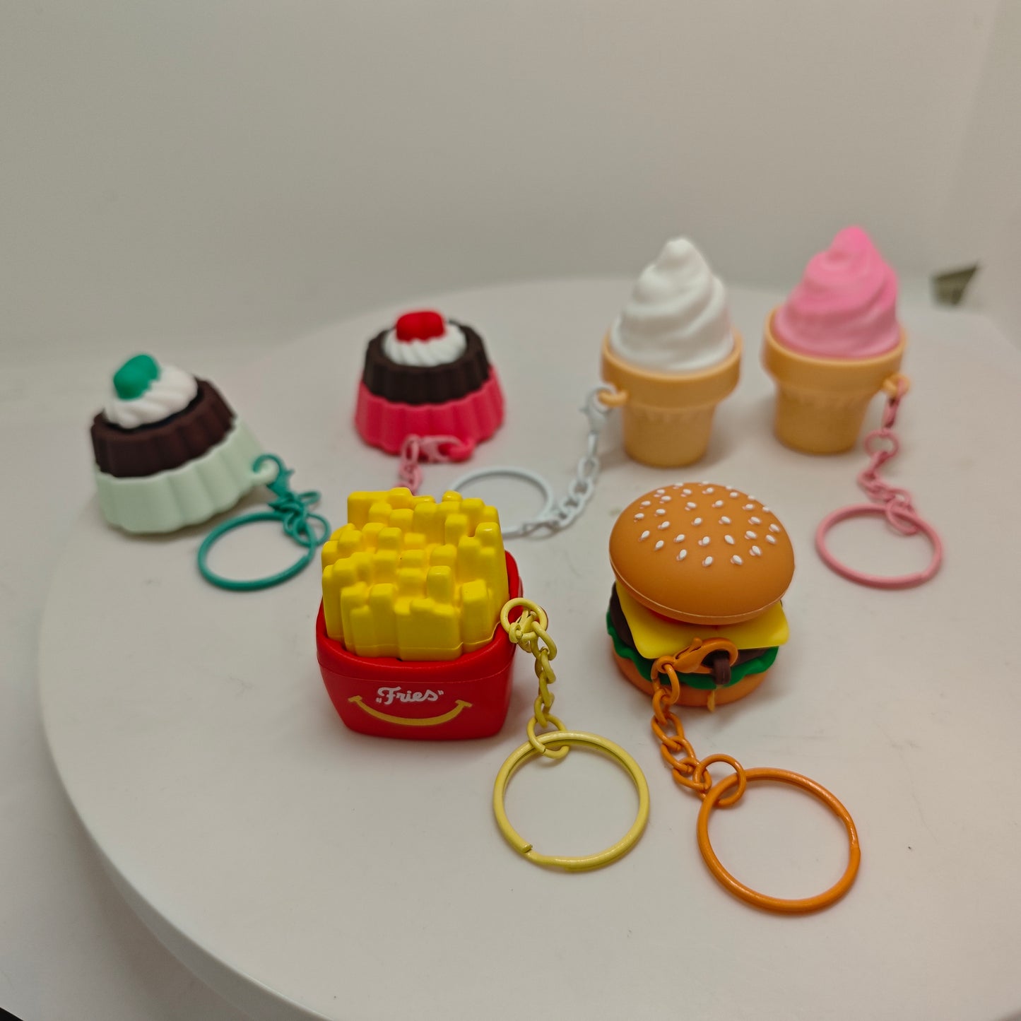 Food Clicker Fidget Keychain Keyboard Toy