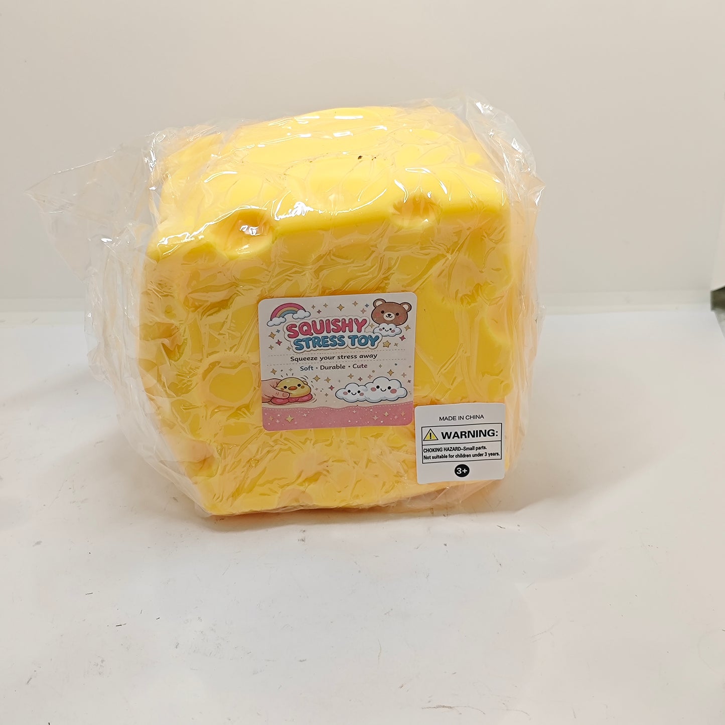 Giant Cheese Clay-Filled Squishy