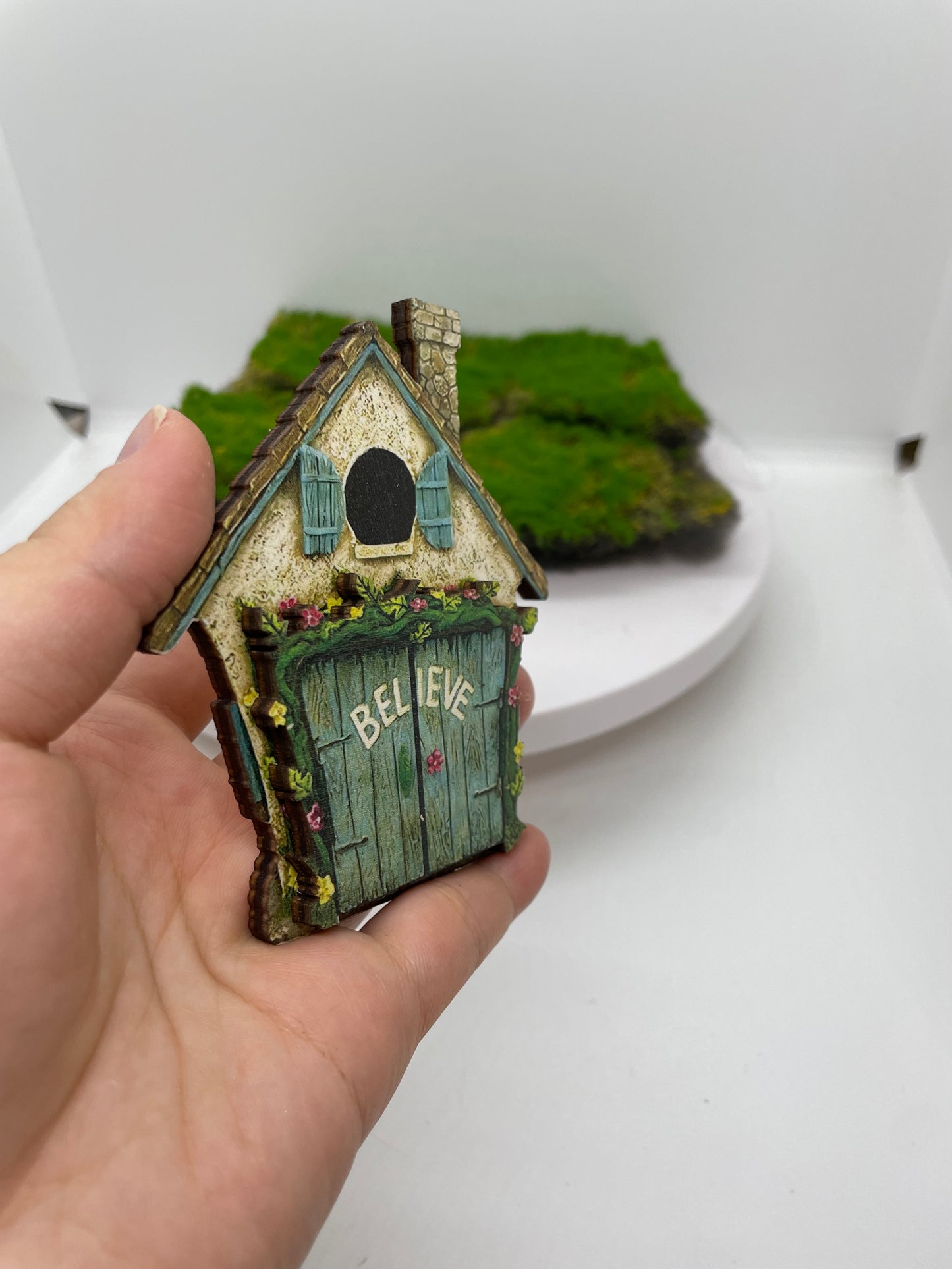 Wooden fairy garden door fairy garden accessories