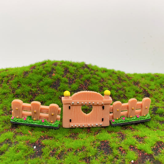 Fairy garden fence and door fairy garden accessories