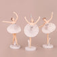 3 PCS Fairy Garden Figurines Ballet Girls