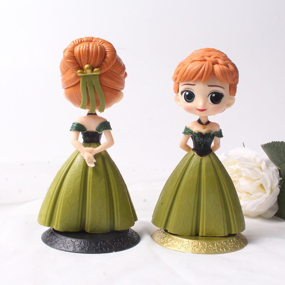 Fairy garden figurines Frozen Elsa and Anna cake decoration