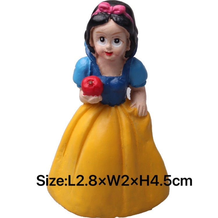 8pcs snow white and dwarf fairy garden figurines cake decorations