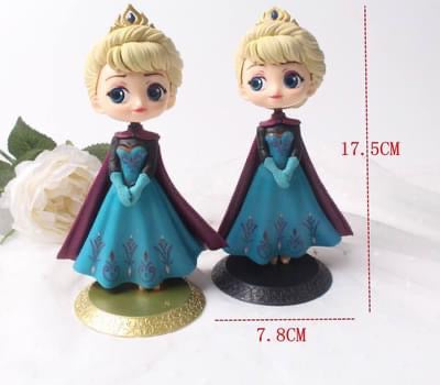 Fairy garden figurines Frozen Elsa and Anna cake decoration