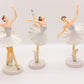 3 PCS Fairy Garden Figurines Ballet Girls