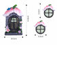 3Pcs Glow in the dark Flower Fairy Garden Door and Windows Fairy Garden Kits