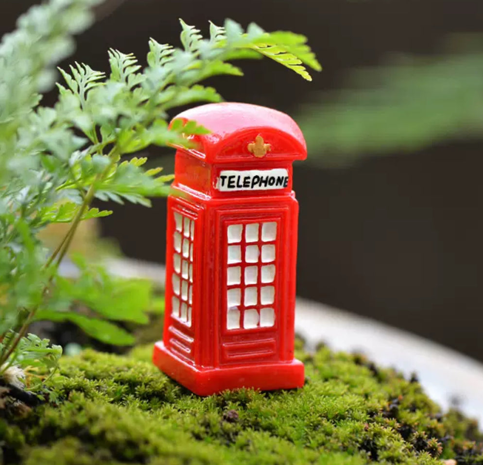 Fairy Garden Accessories Telephone Booth Phone Booth