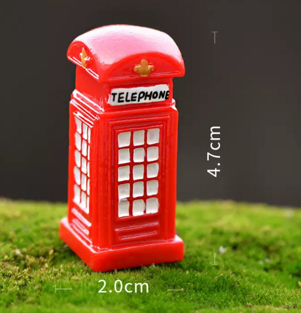 Fairy Garden Accessories Telephone Booth Phone Booth