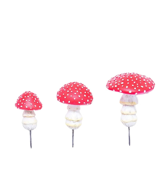 Mushroom Glow in the dark Miniature Fairy Garden Plant – Resin Mini Decoration for Fairy Gardens