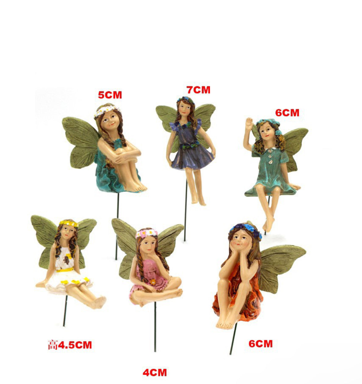 6PCS Fairies Kit Fairy Garden Figurines