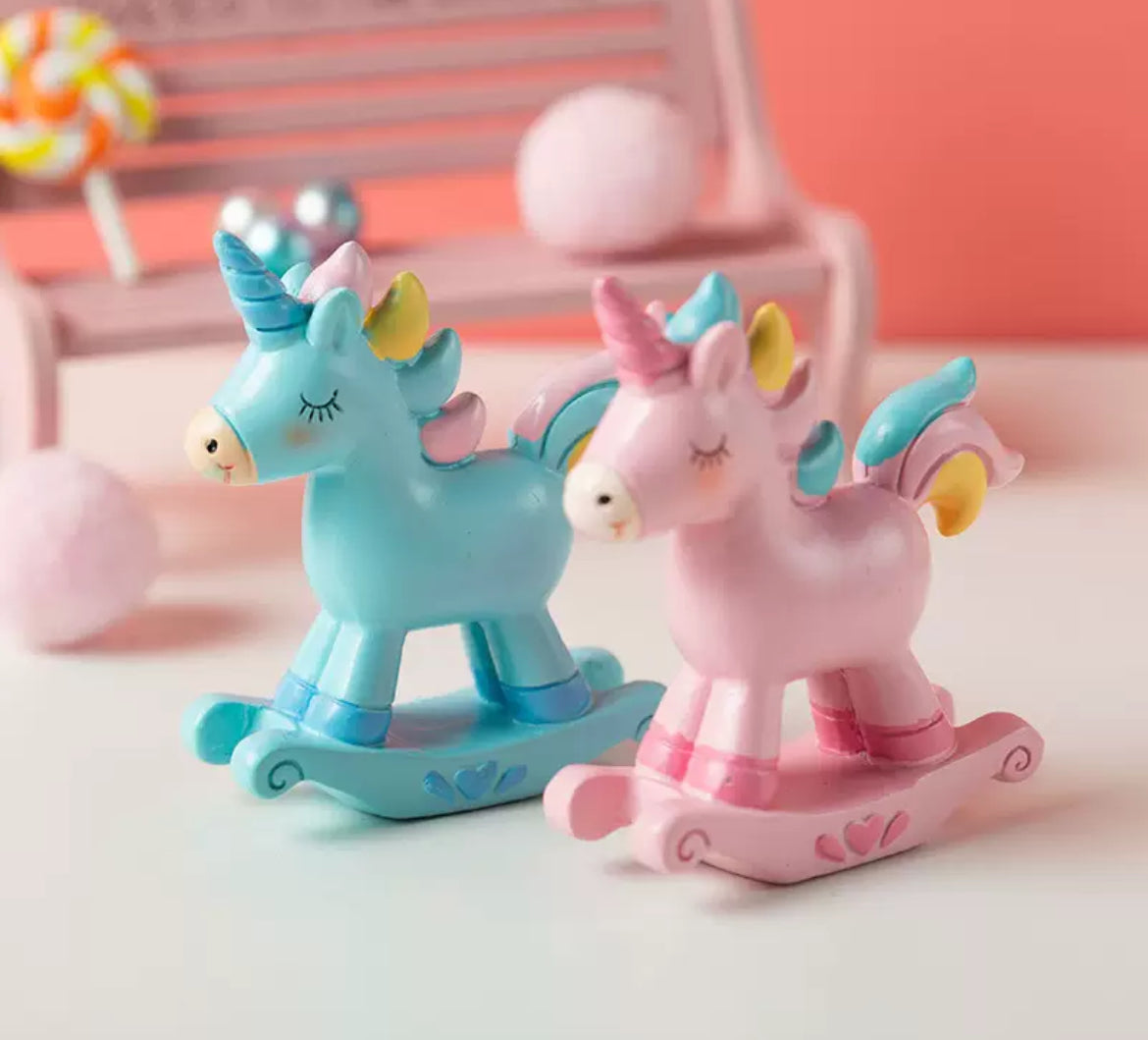 Fairy Garden Accessories Blue Unicorn