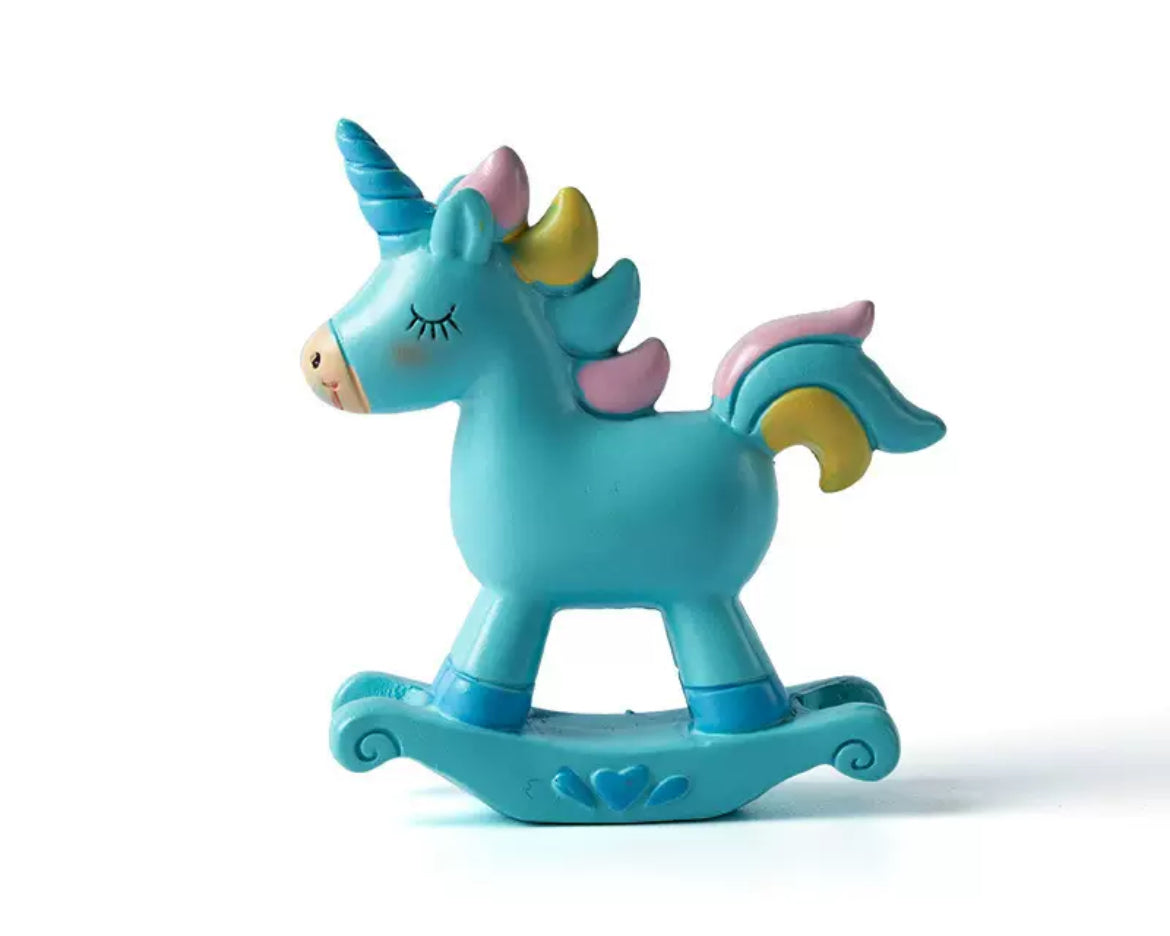 Fairy Garden Accessories Blue Unicorn