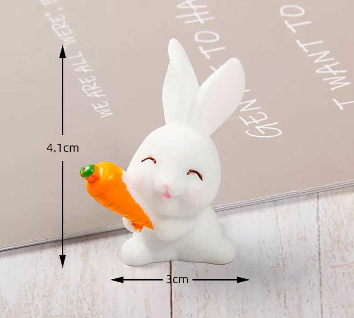 7pcs Fairy Garden Rabbits Kit Bunny Fairy Garden Accessories