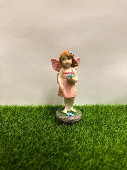 Figurines Fairy Garden Fairy Holding Flowers