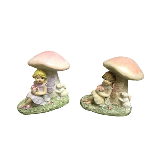 Fairy Garden Figurines Fairy Under Mushroom Figurine