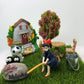 Halloween set fairy garden kit witch