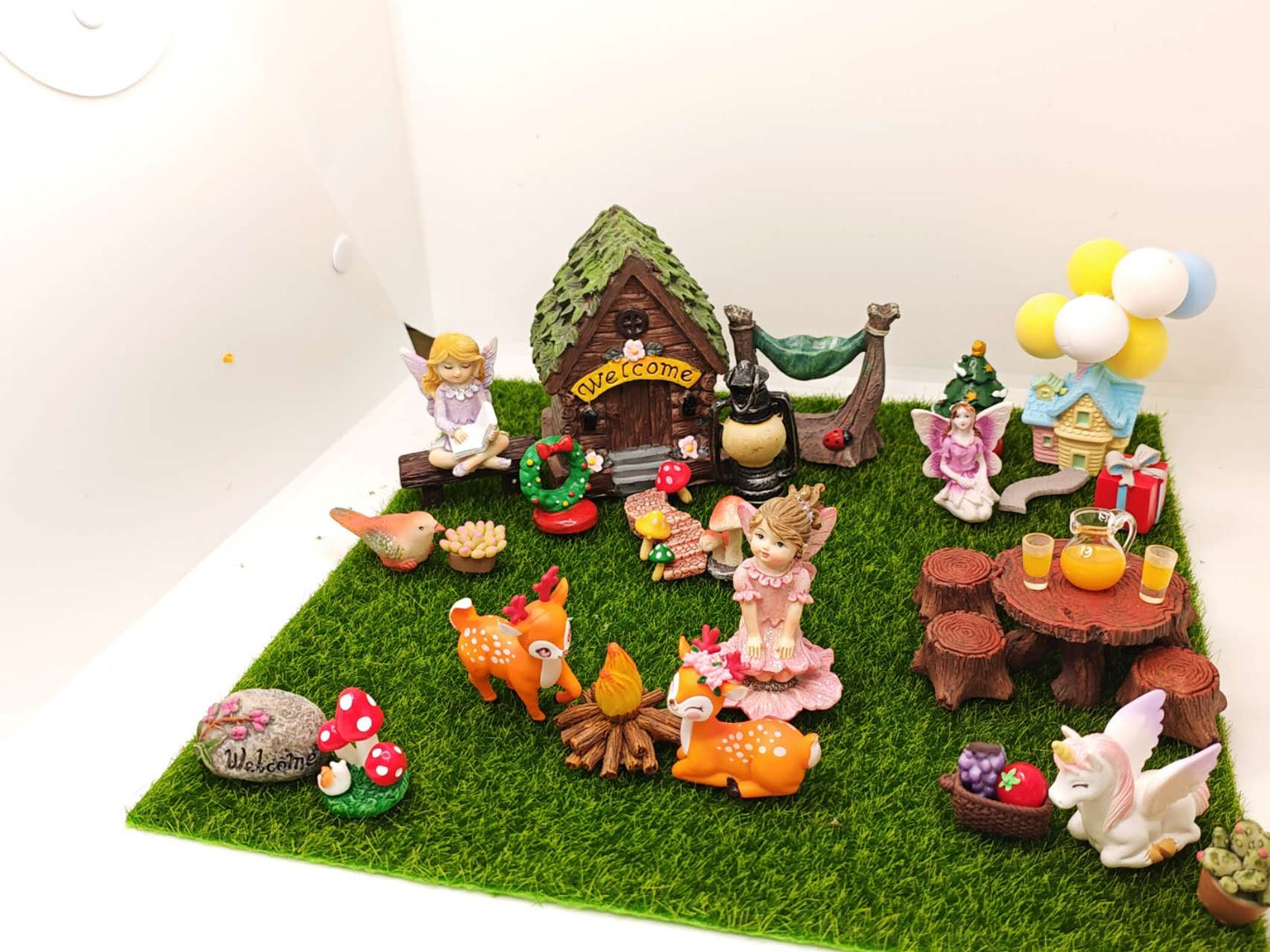 37PCs Christmas Gift Fairy Garden Kits Sets Fairy Garden Accessories