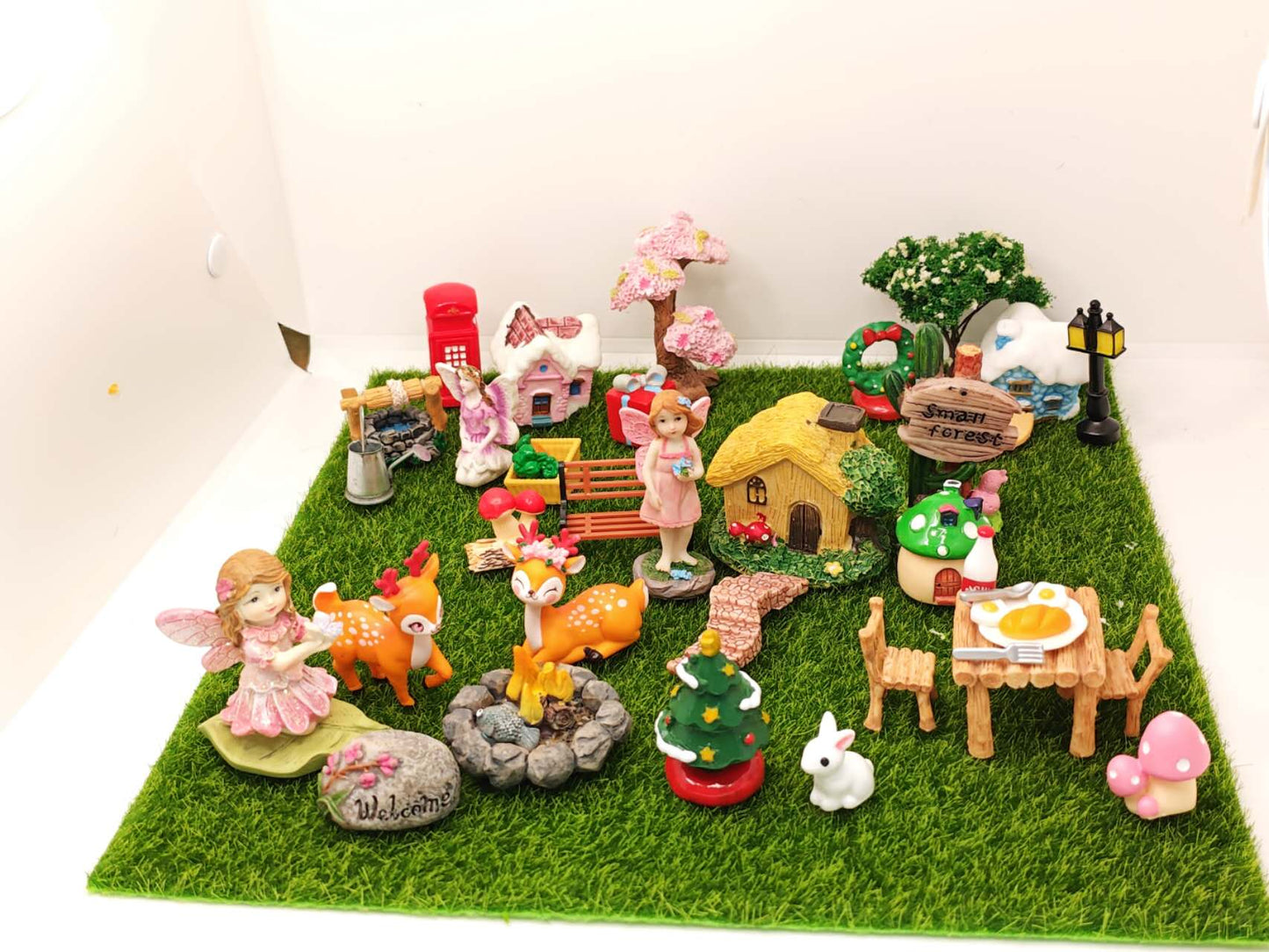 41PCs Christmas Gift Fairy Garden Kits Sets Fairy Garden Accessories