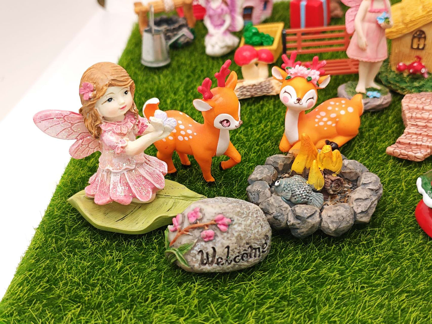 41PCs Christmas Gift Fairy Garden Kits Sets Fairy Garden Accessories