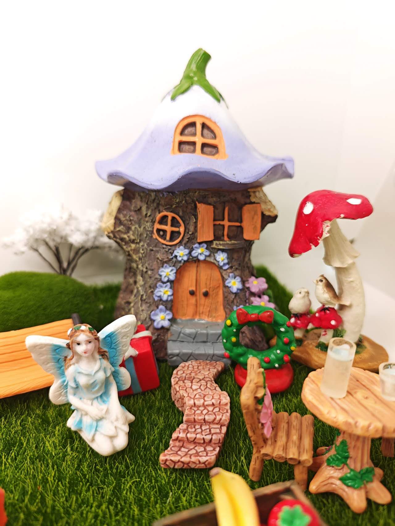 40PCs Christmas Gift Fairy Garden Kits Sets Fairy Garden Accessories