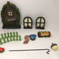 10Pcs Fairy Garden Accessories Kit Glow in the Dark Door Windows Outdoor Decor