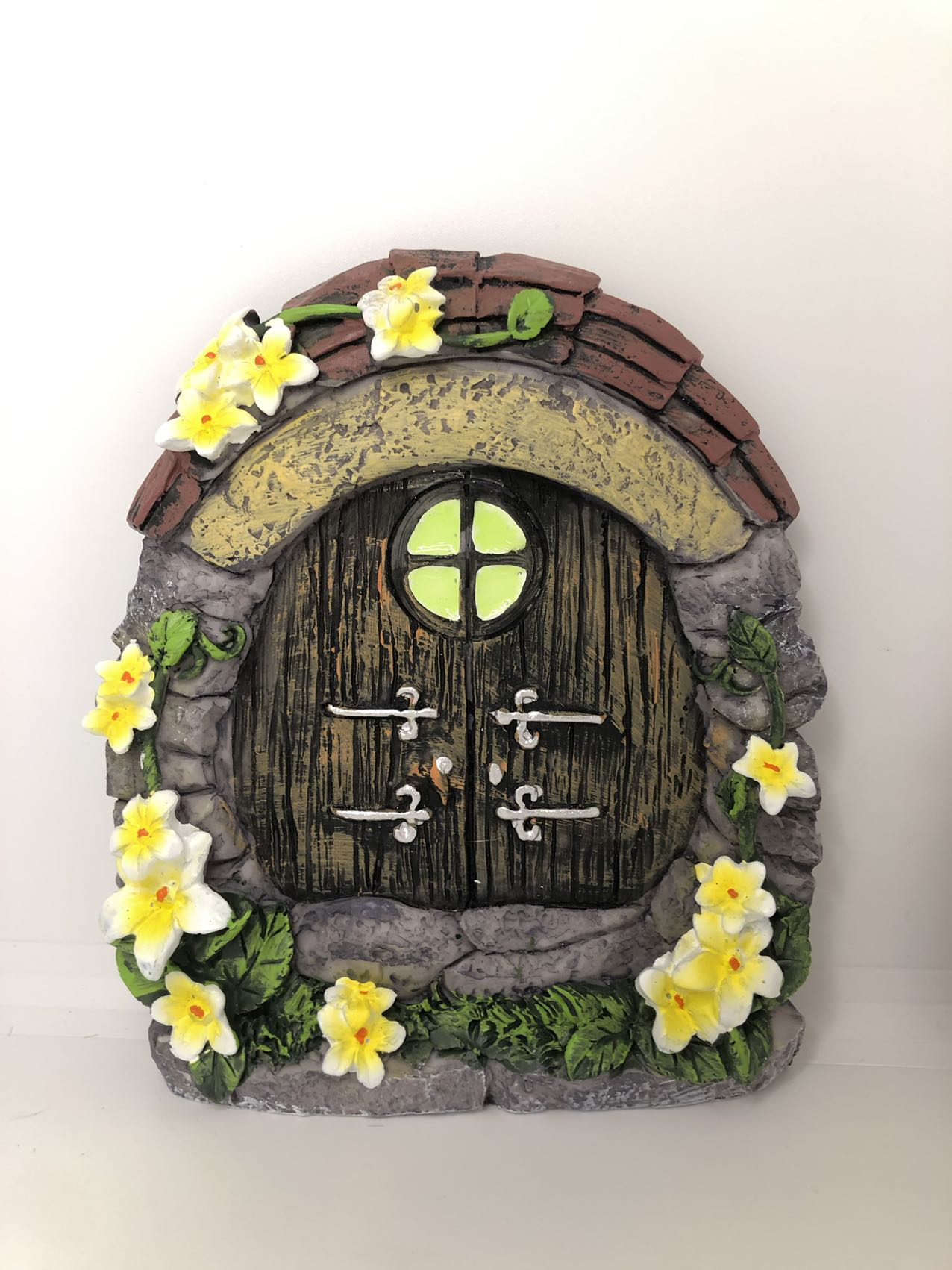 9Pcs Fairy Garden Accessories Kit Glow in the Dark Door Windows Outdoor Decor