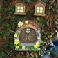 9Pcs Fairy Garden Accessories Kit Glow in the Dark Door Windows Outdoor Decor