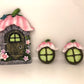 9Pcs Fairy Garden Accessories Kit Glow in the Dark Door Windows Outdoor Decor