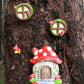 13Pcs Fairy Garden Accessories Kit Glow in the Dark Door Windows Outdoor Decor