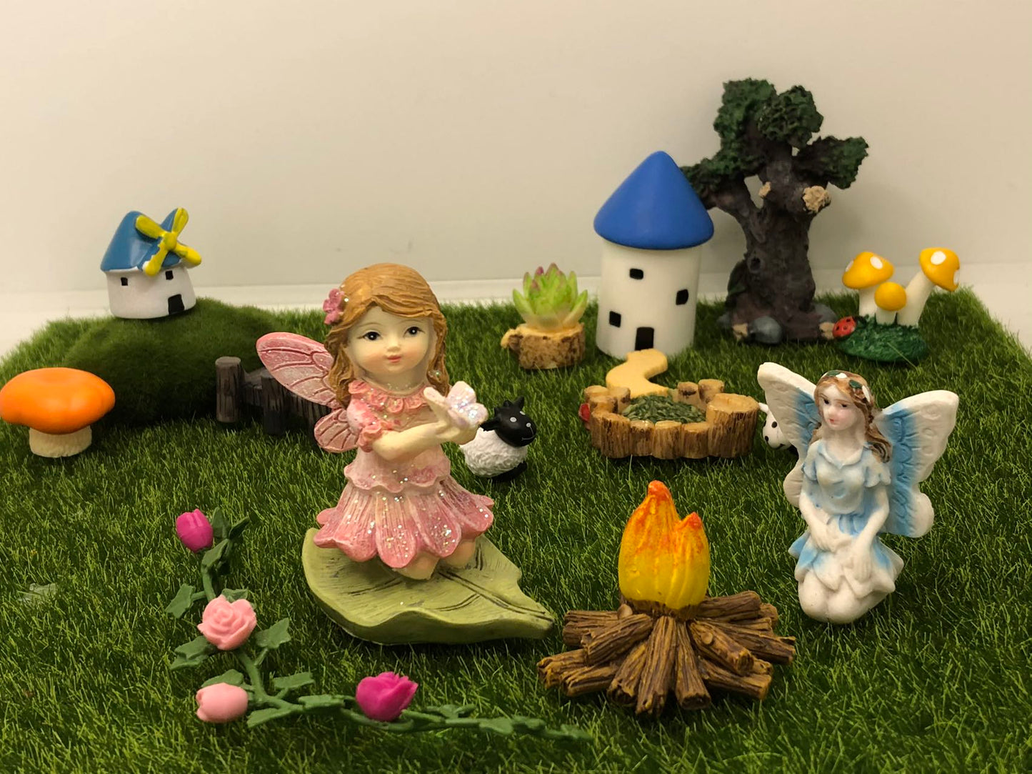 16Pcs Fairy Garden Accessories Kit Fairy Garden Decoration Home Outdoor Decor