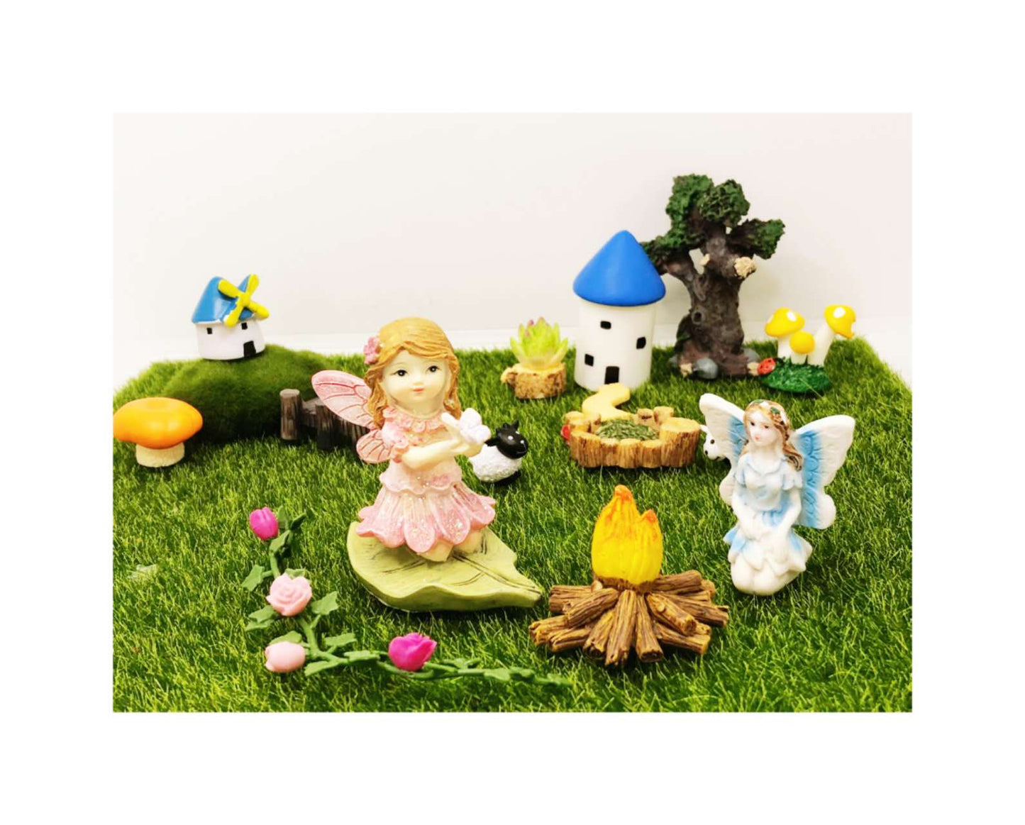 16Pcs Fairy Garden Accessories Kit Fairy Garden Decoration Home Outdoor Decor