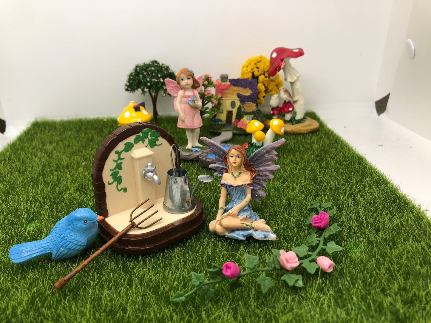 16Pcs Fairy Garden Accessories Kit Fairy Garden Home Outdoor Decoration