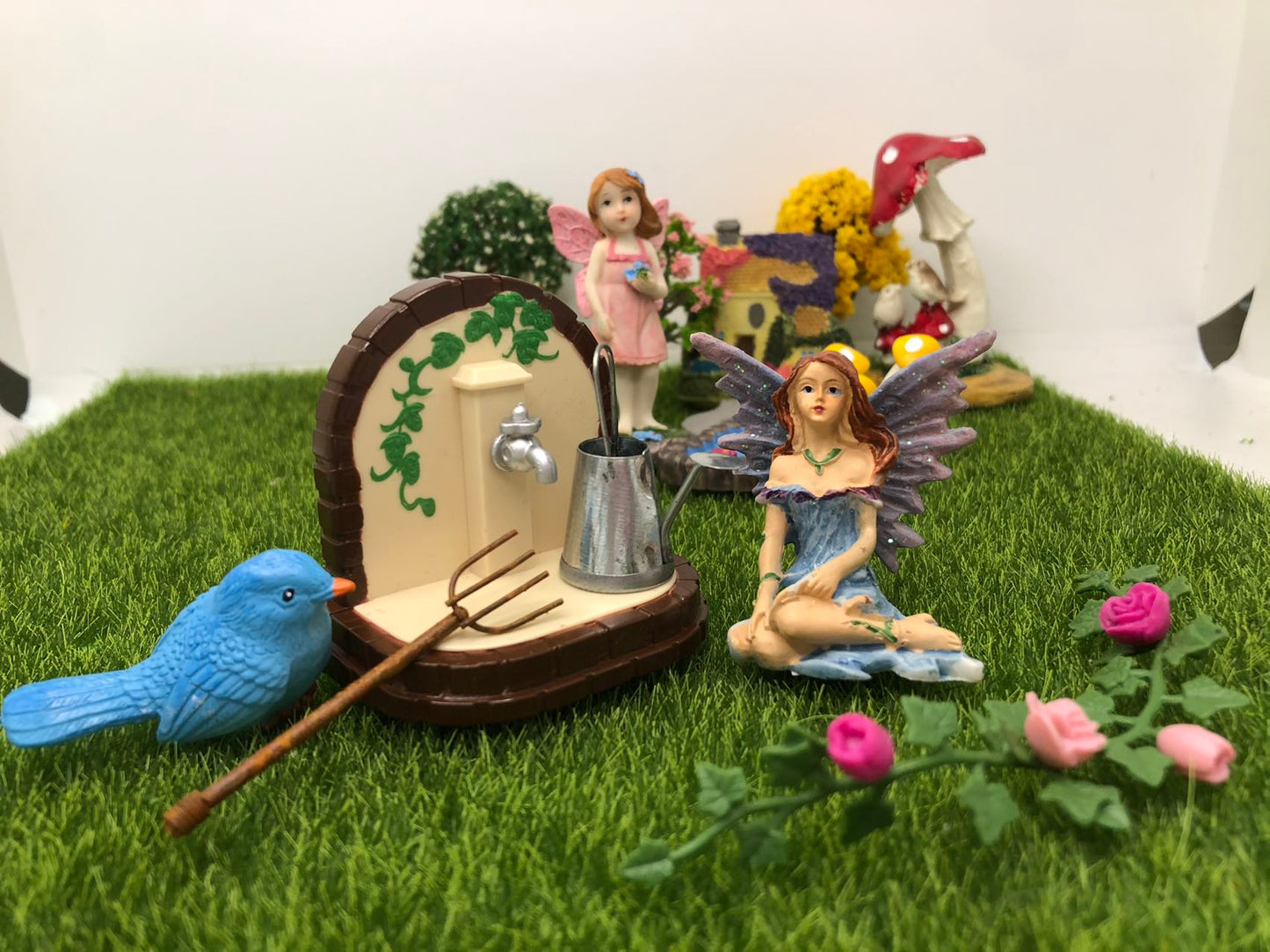 16Pcs Fairy Garden Accessories Kit Fairy Garden Home Outdoor Decoration