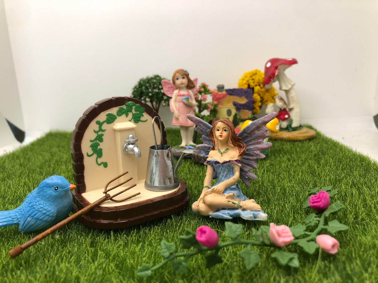 16Pcs Fairy Garden Accessories Kit Fairy Garden Home Outdoor Decoration