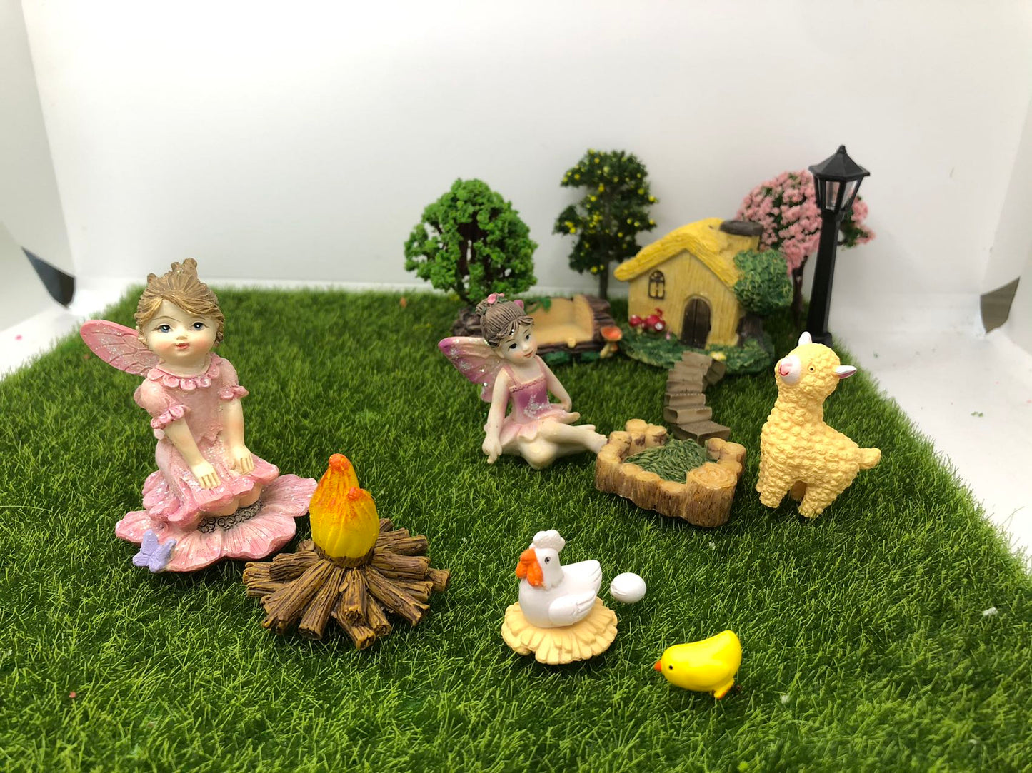 16Pcs Fairy Garden Accessories Kit Fairy Garden Decoration Home Outdoor Decor