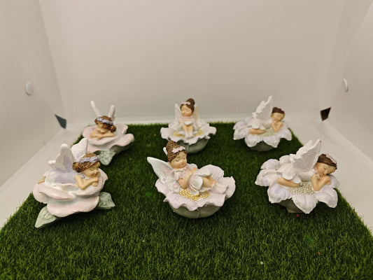 Fairy Garden-Fairies sleeping on flowers fairy garden figurines Home Outdoor Decor