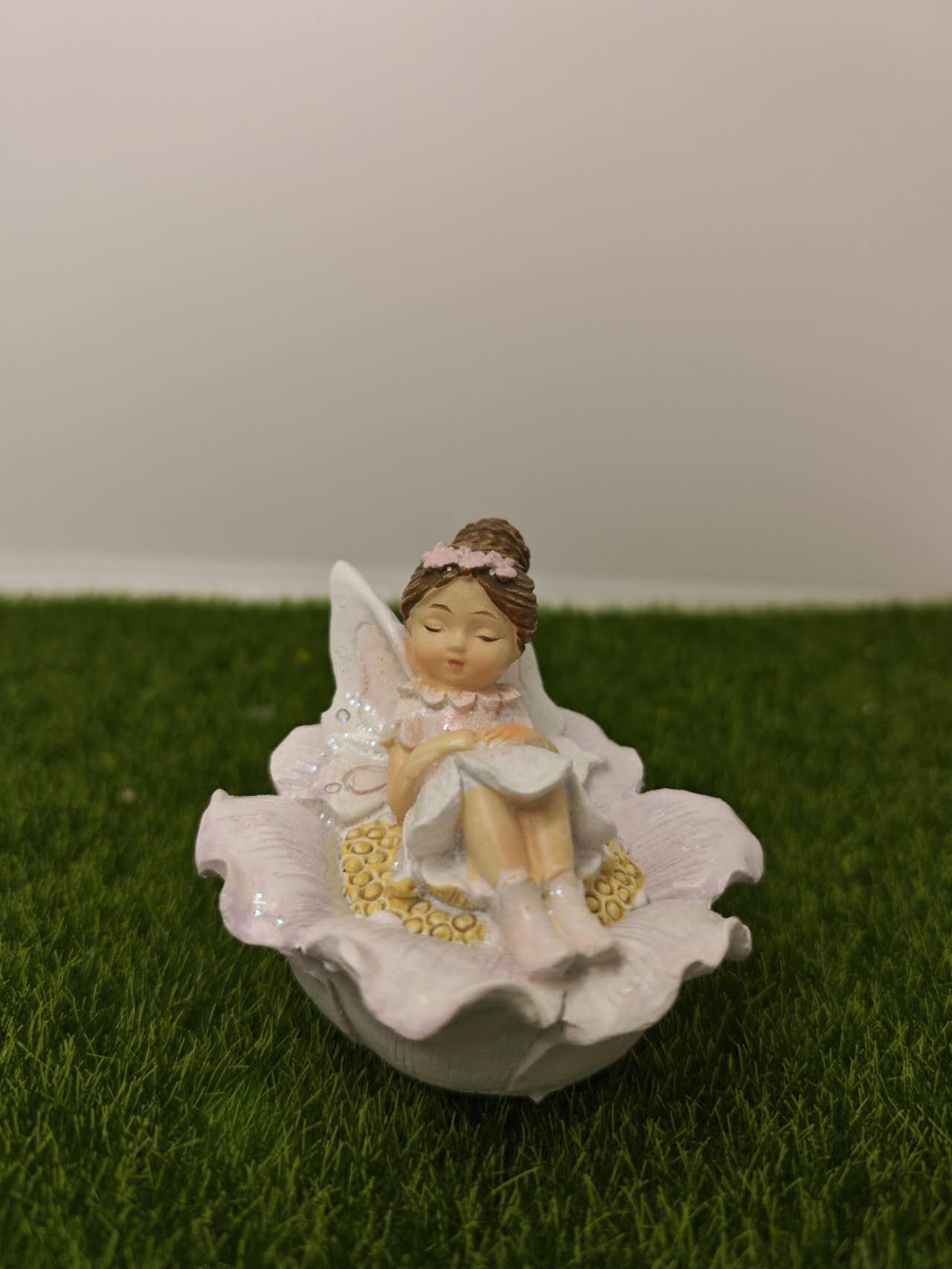 Fairy Garden-Fairies sleeping on flowers fairy garden figurines Home Outdoor Decor