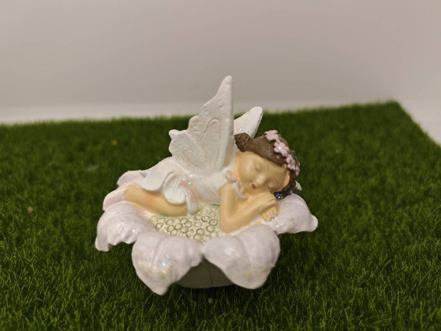 Fairy Garden-Fairies sleeping on flowers fairy garden figurines Home Outdoor Decor