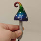 Fairy Garden Accessories Metallic Mushroom with Swirl Garden Stake