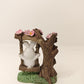 Fairy Garden Accessories Bunny in the swing