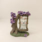 Fairy Garden Accessories Bunny in the swing