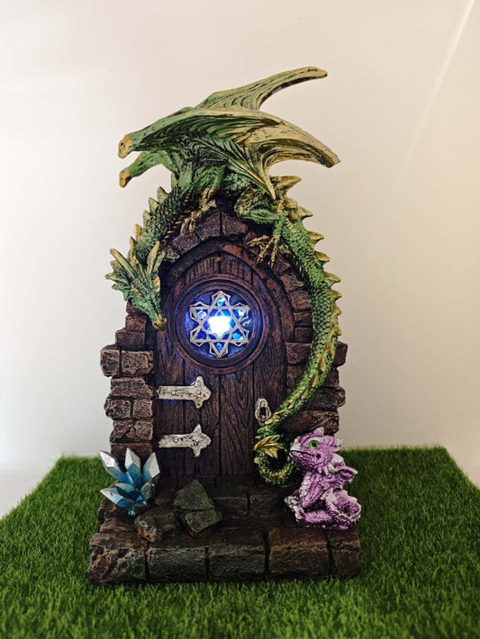 Fairy Door with Dragon Home Decoration