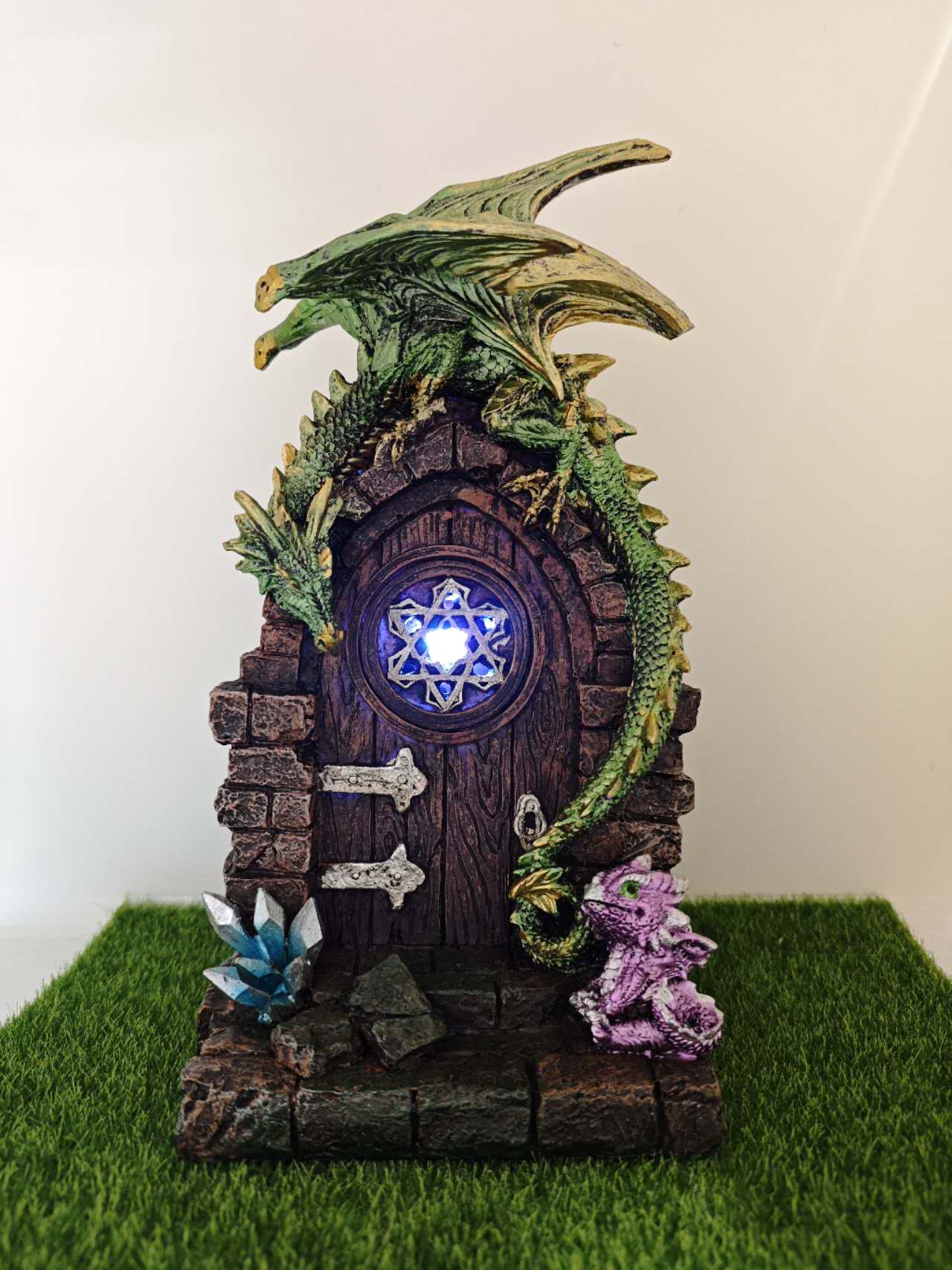 Fairy Door with Dragon Home Decoration