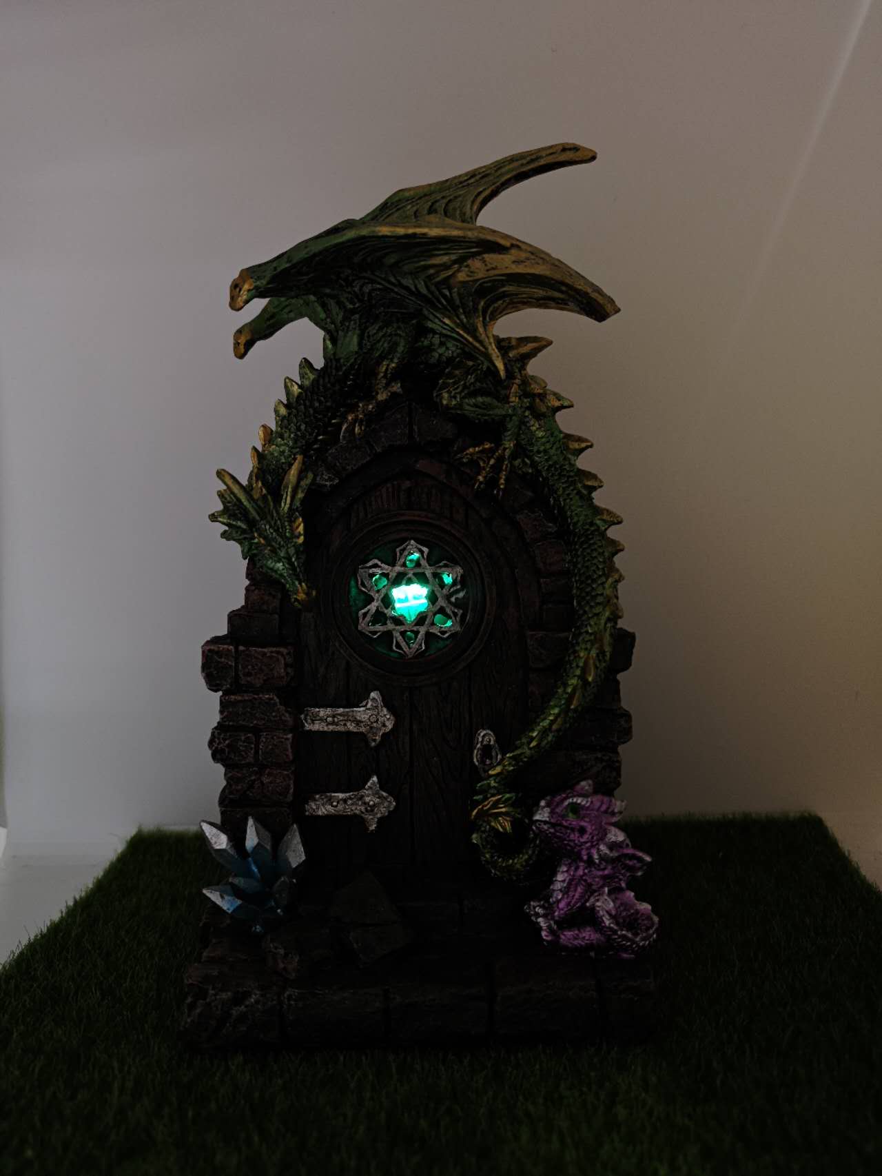 Fairy Door with Dragon Home Decoration