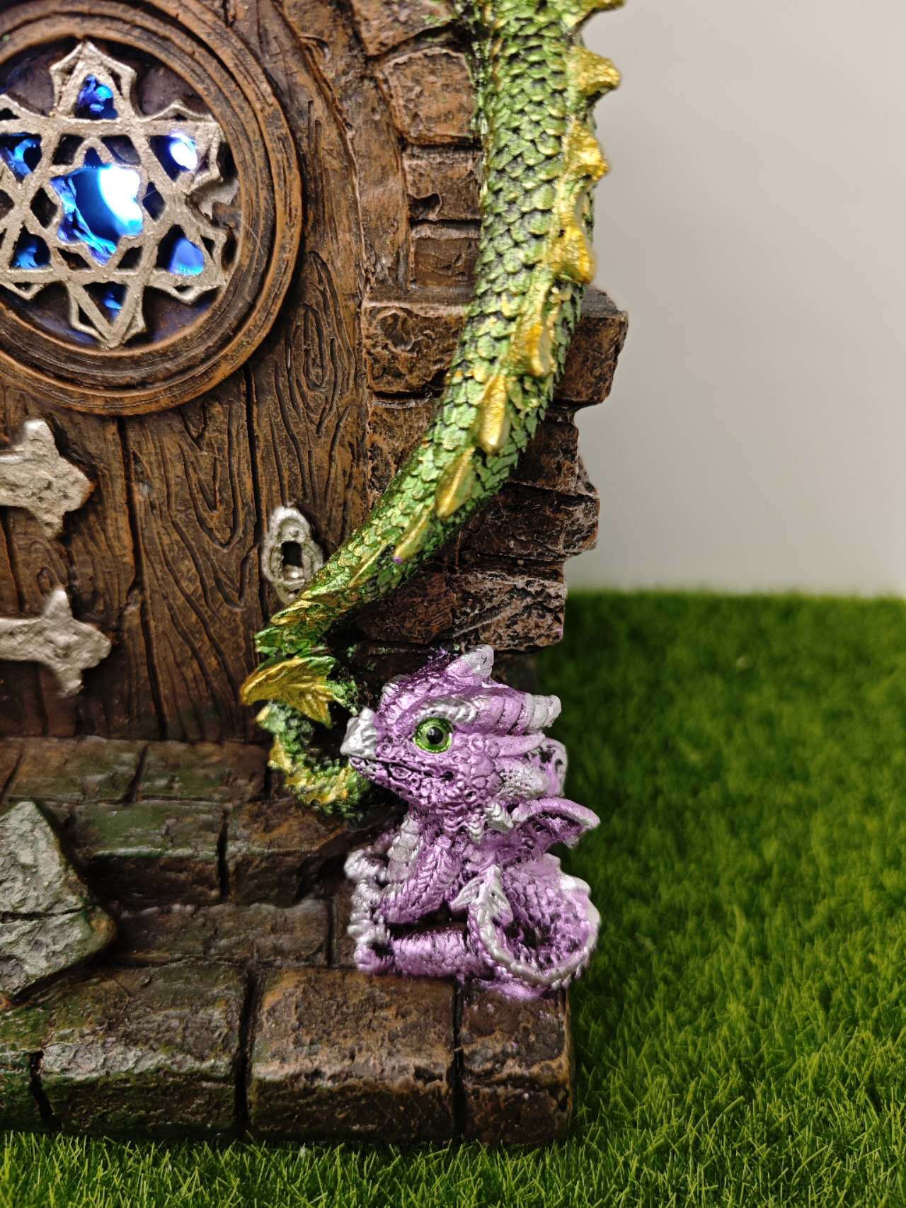 Fairy Door with Dragon Home Decoration