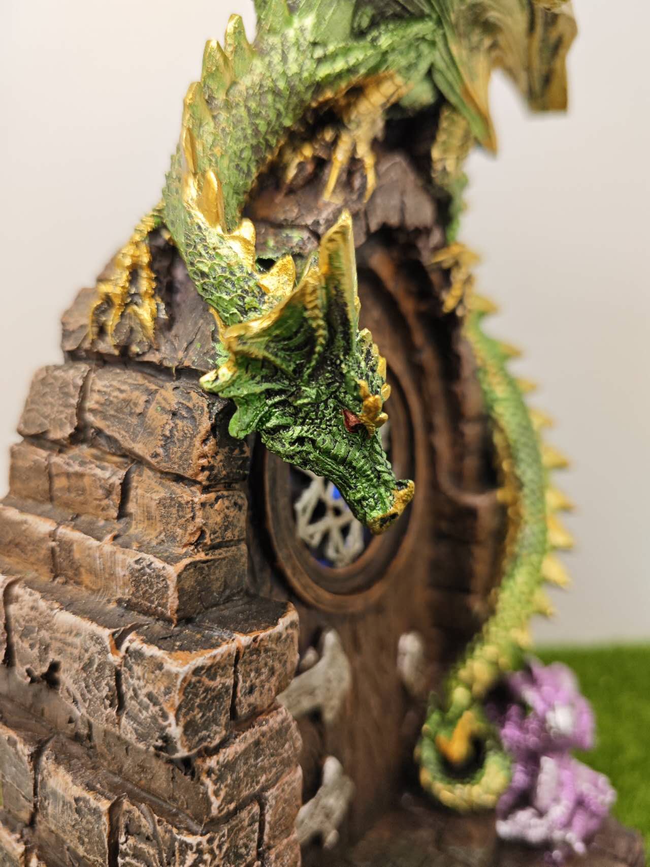 Fairy Door with Dragon Home Decoration