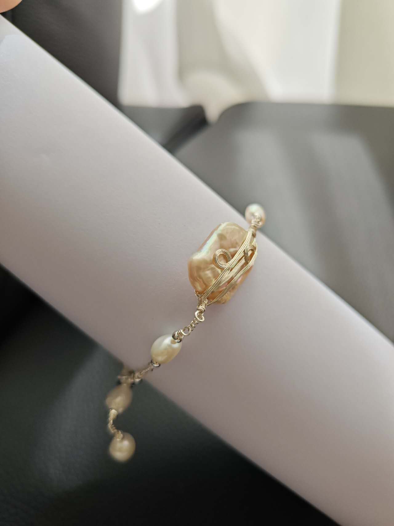 Baroque Pearl Bracelet: A Dream Woven in Gold