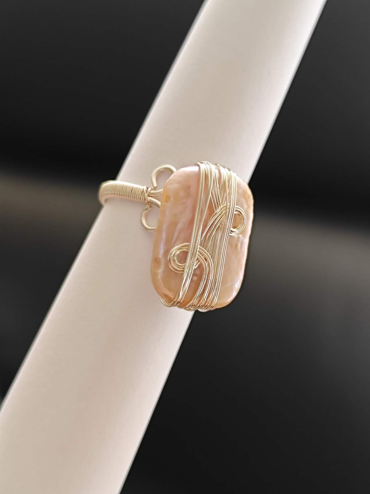 Abalone Shell or Baroque Pearl Ring: A Touch of Oceanic Elegance